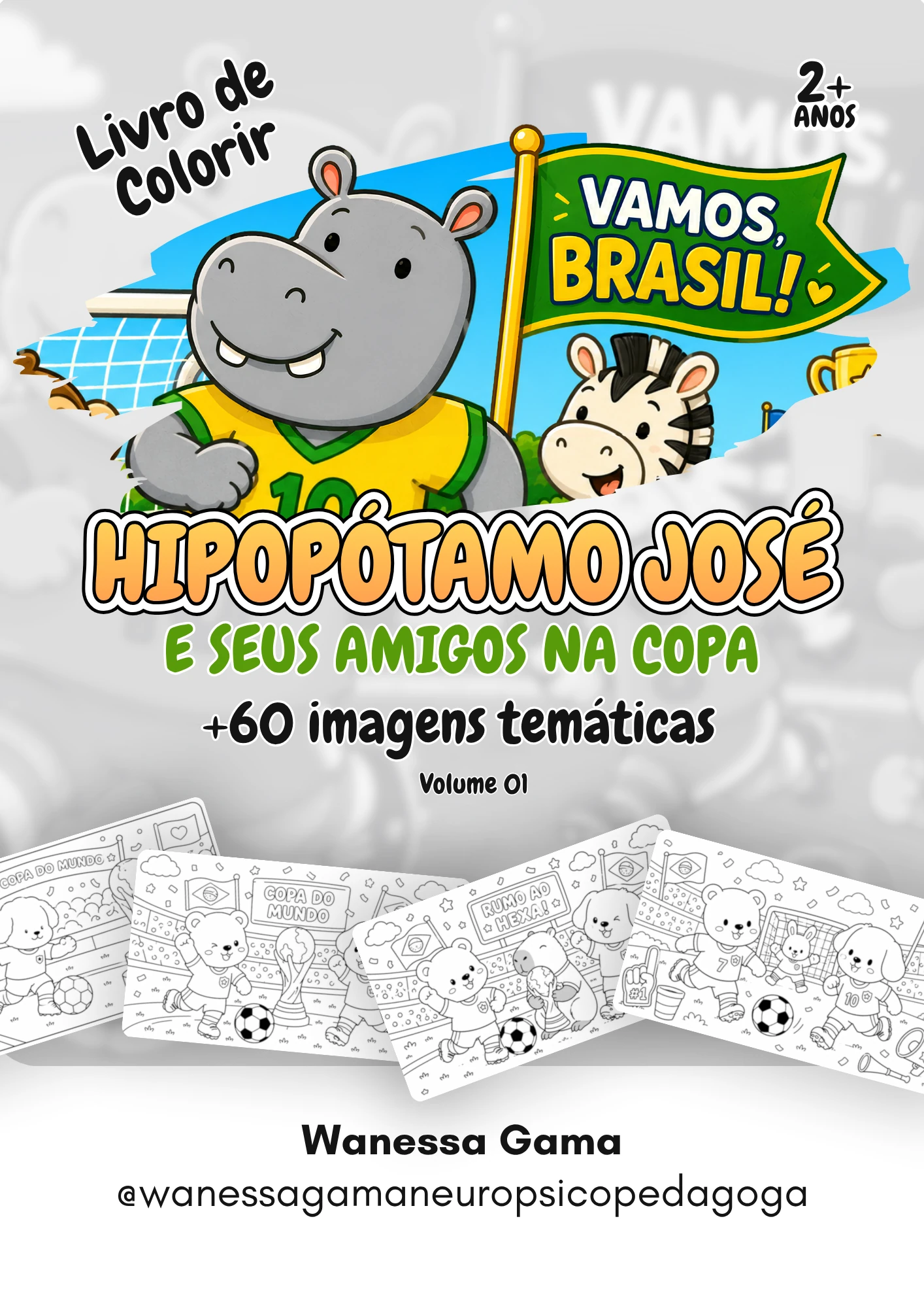 Preview do Livro de Colorir da Copa